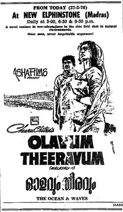 Olavum Theeravum (1970) poster